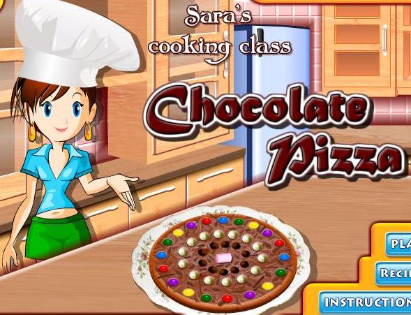 the game sara cooking class chocolate pizza recipe online